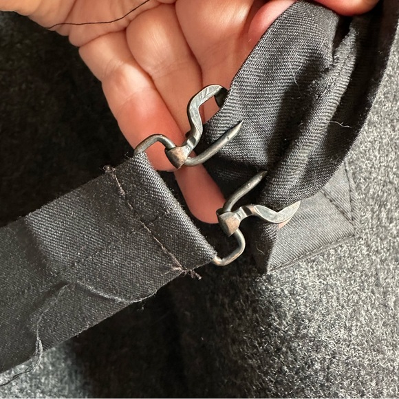 VINTAGE RARE 1960s WOOLRICH GREY FRONT POCKET VEST SIZE 44 WOOL STYLE 12 SHEEP - Picture 4 of 7